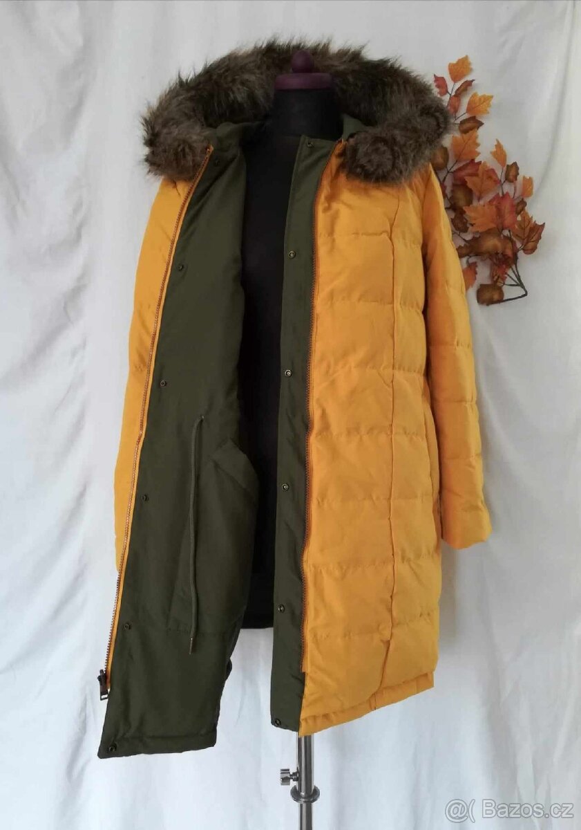 Péřová zimní oboustranná parka nová vel.38/40 - 12