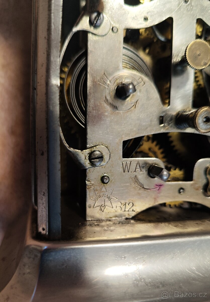 TOP raritka - budík "Joker" jako hodiny s bitím i s budíke - 12