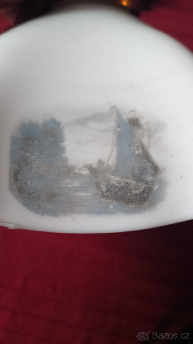 Starožitný stahovací lustr v zachovalém funkčním stavu. - 12