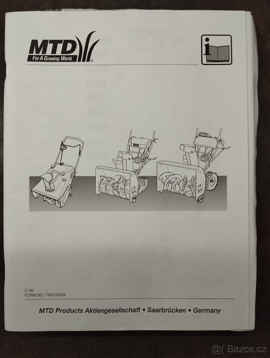 Sněžná fréza MTD E640F - 12