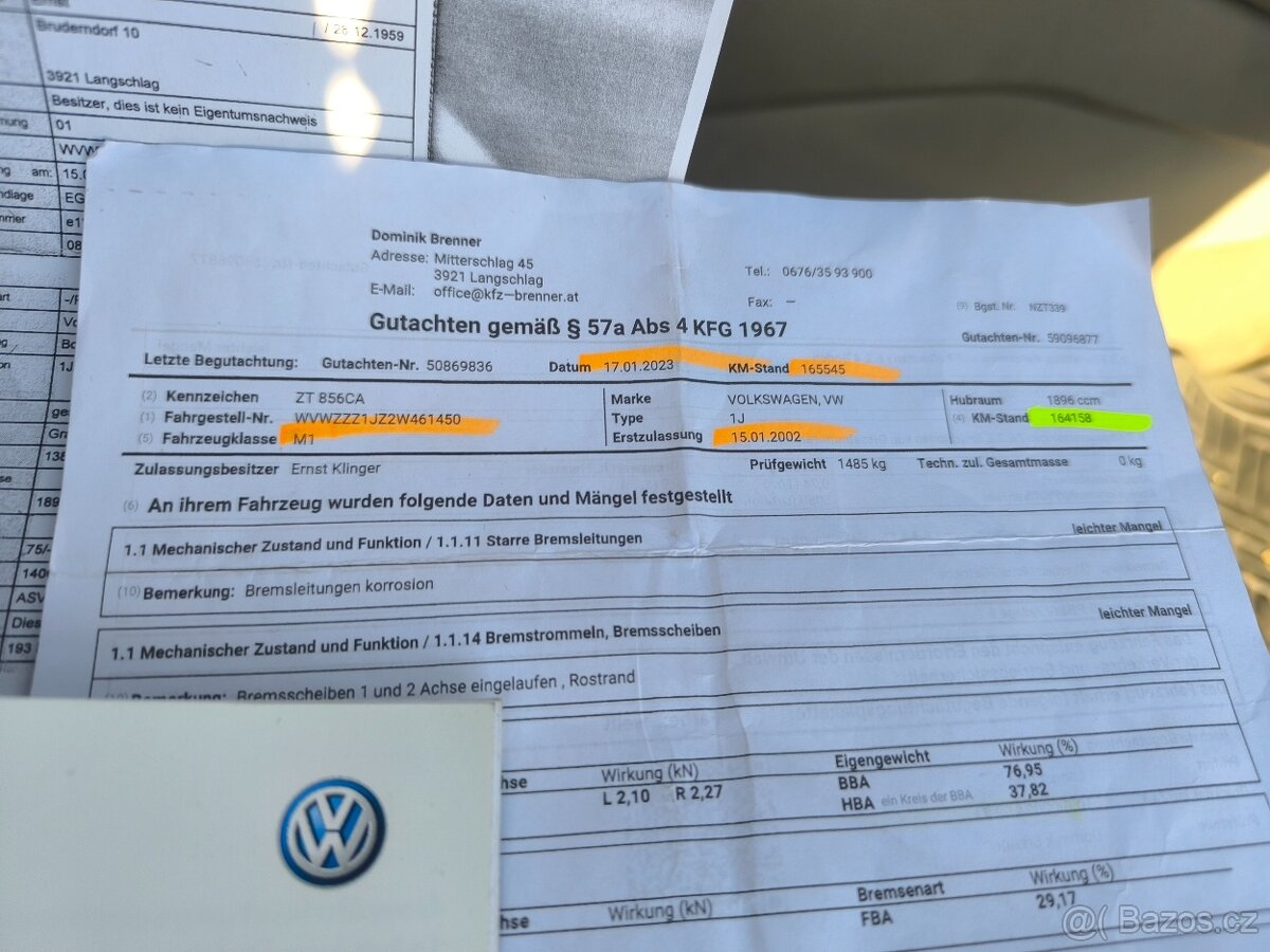 Volkswagen Bora, TDI81KW,PĚKNÁ,165KM,SERVISKA - 12