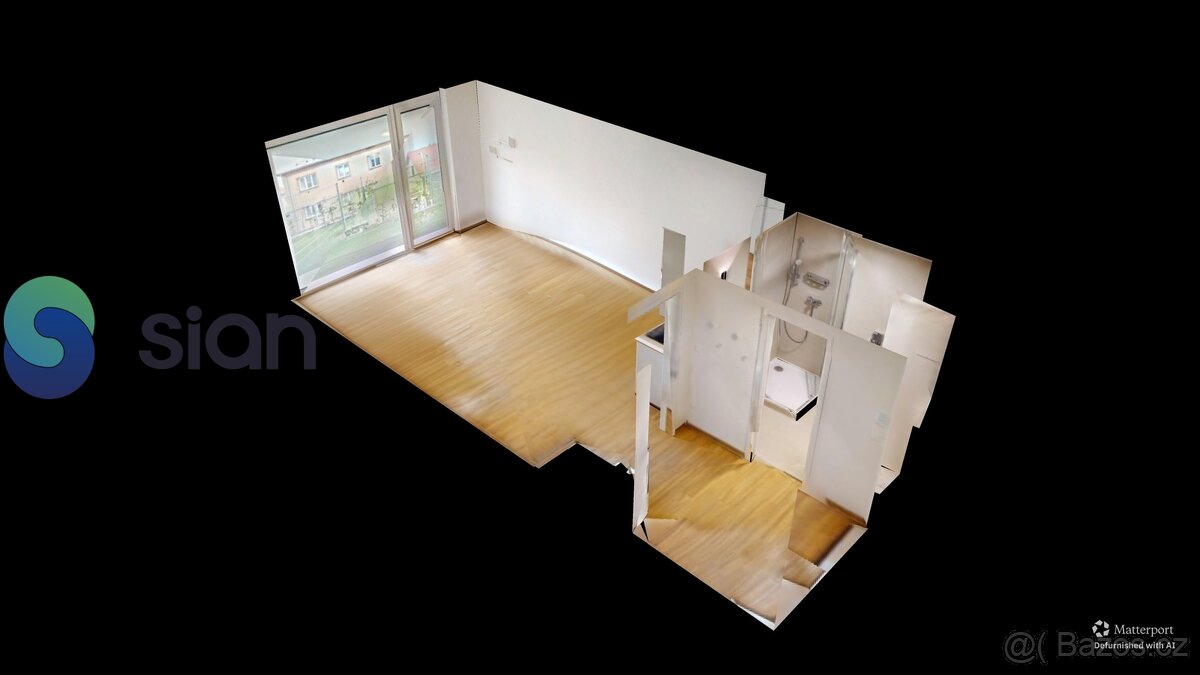 Podnájem bytu 1+kk, U Hájenky 2186/1, Ostrava - 12