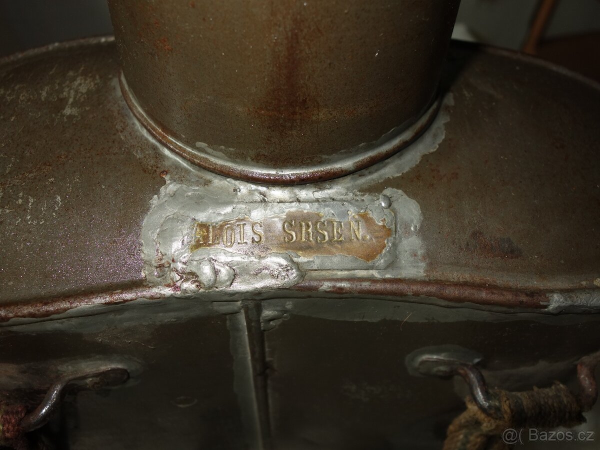 Plechové vědro vojenské ?, konvice na mléko na záda č.2 - 12