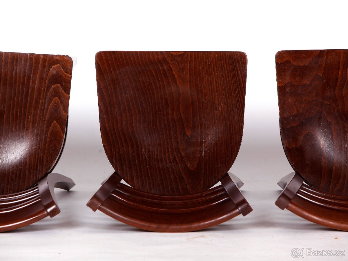 Zachovalé bukové jídelní židle, 4 kusy - 12
