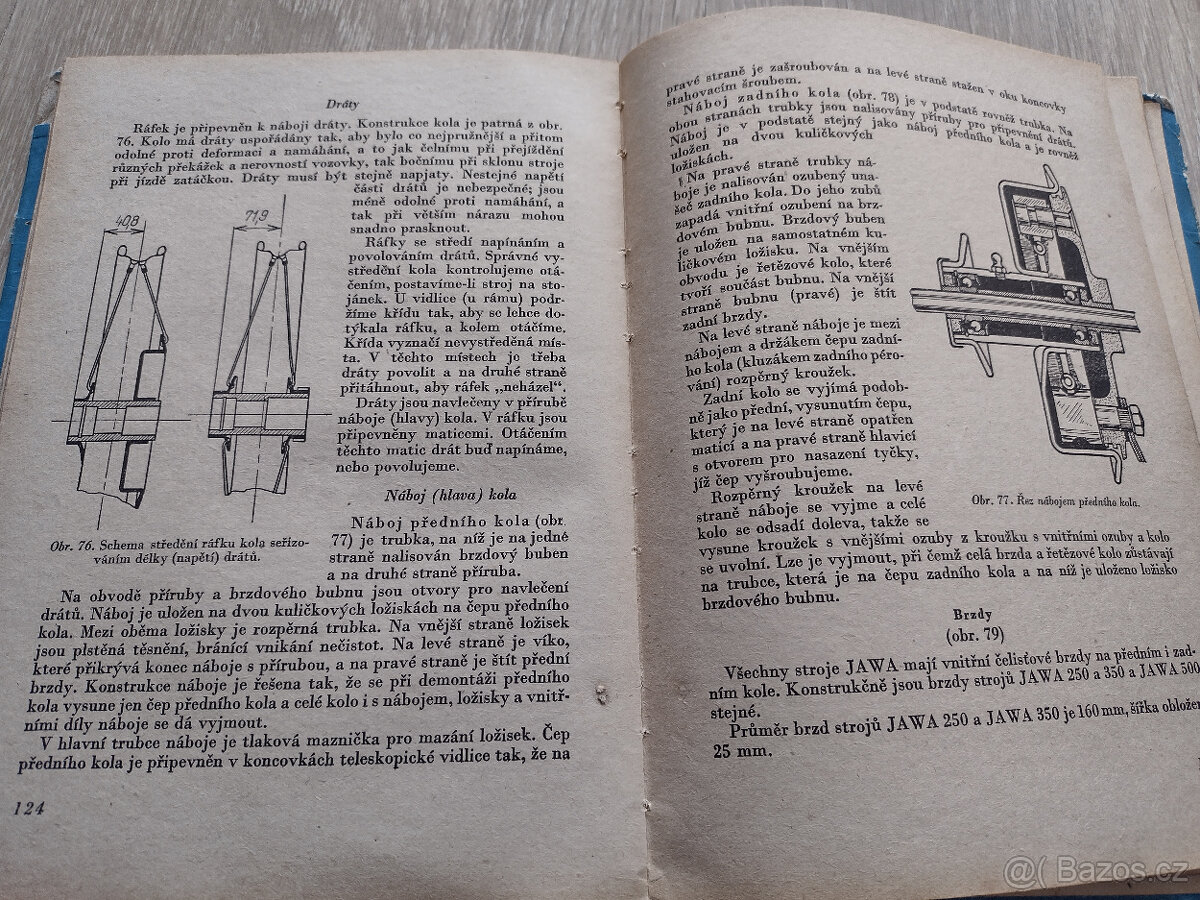 JAWA 250,350,500, POPIS, OBSLUHA, 1955 - 12