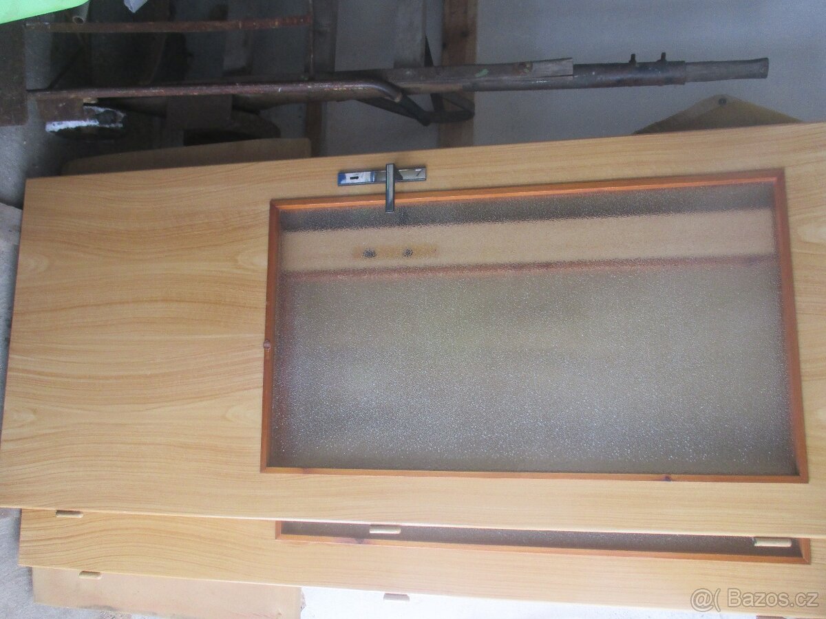 3x starší dveře-2x80P,proskl.1x90P.proskl."fládrované,pěkné - 12