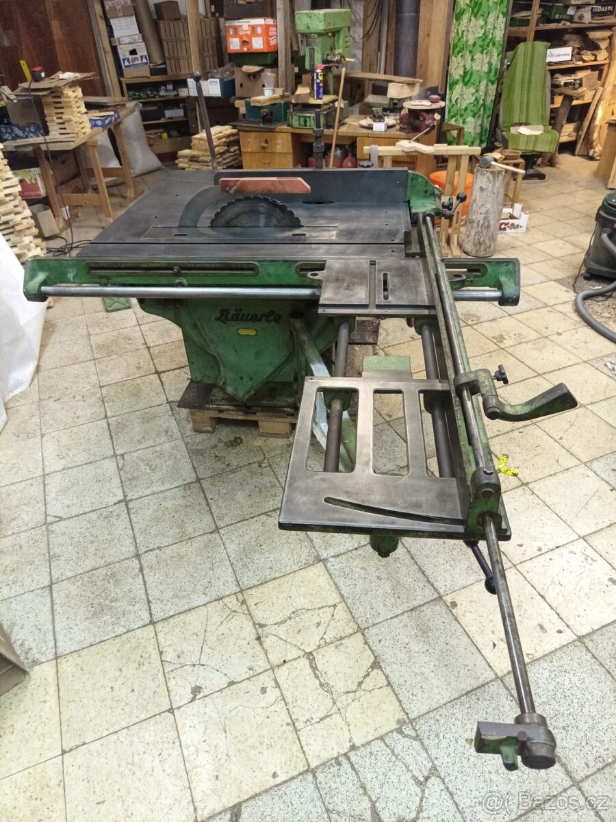 Trojkombinace BAUERLE – litinová pila / frézka / dlabačka - 12