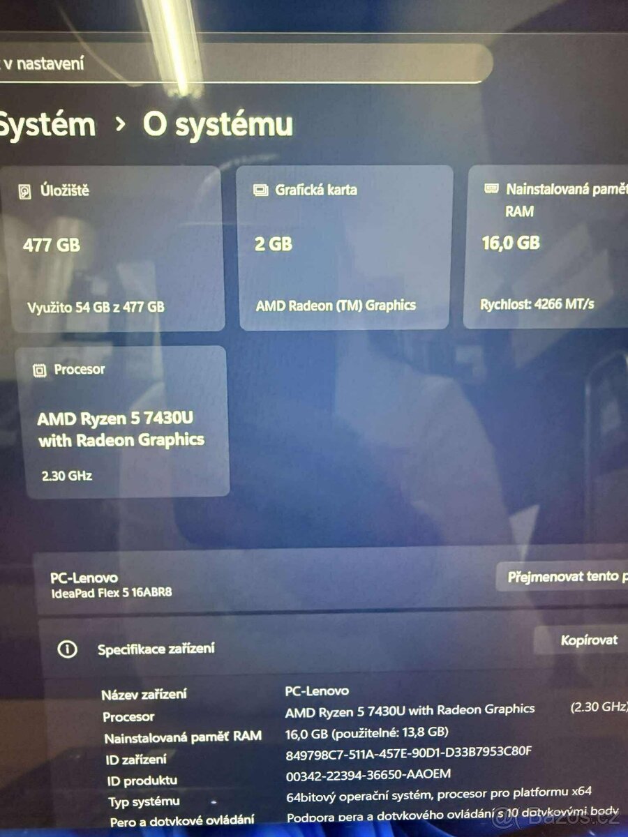 Notebook Lenovo 16ABR8 - 12