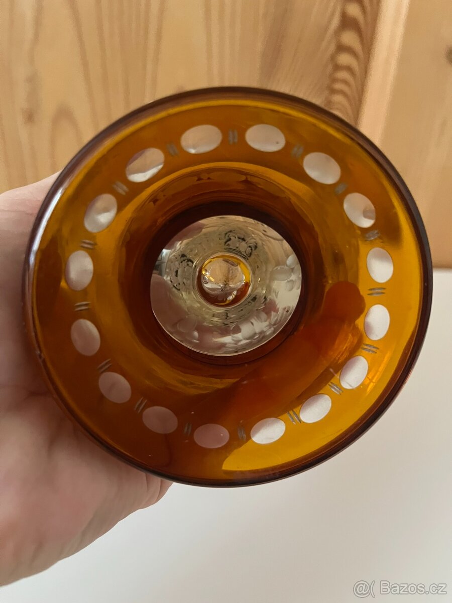 Nádherný starožitný pohár s mysliveckým motivem - 12