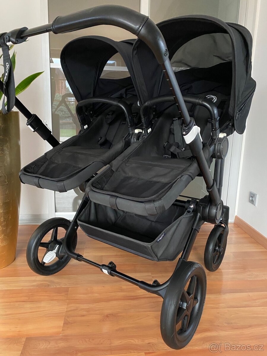 Bugaboo Dokey 5 TWIN all black + adaptér - 12