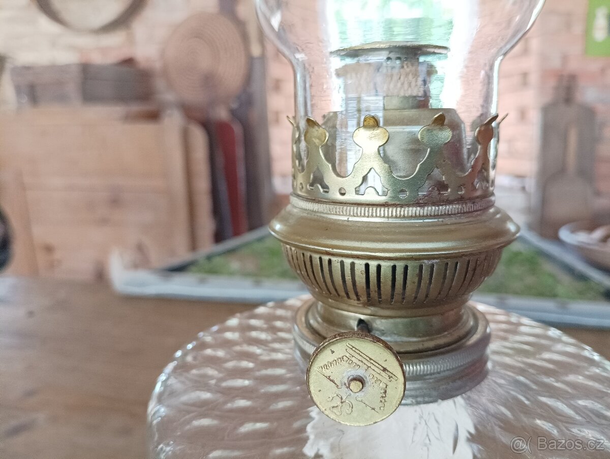 STAROŽITNÁ PETROLEJKA VE STYLU ART NOUVEAU, FRANCIE, 1900 - 12