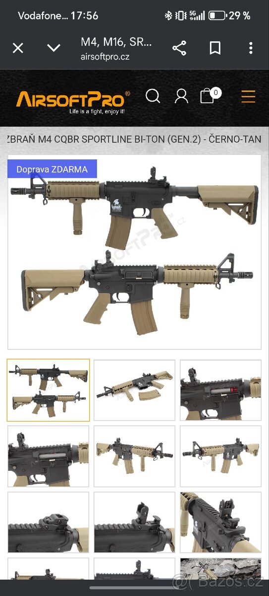 Airsoftová zbraň M4 značka (LANCER TACTICAL) - 12