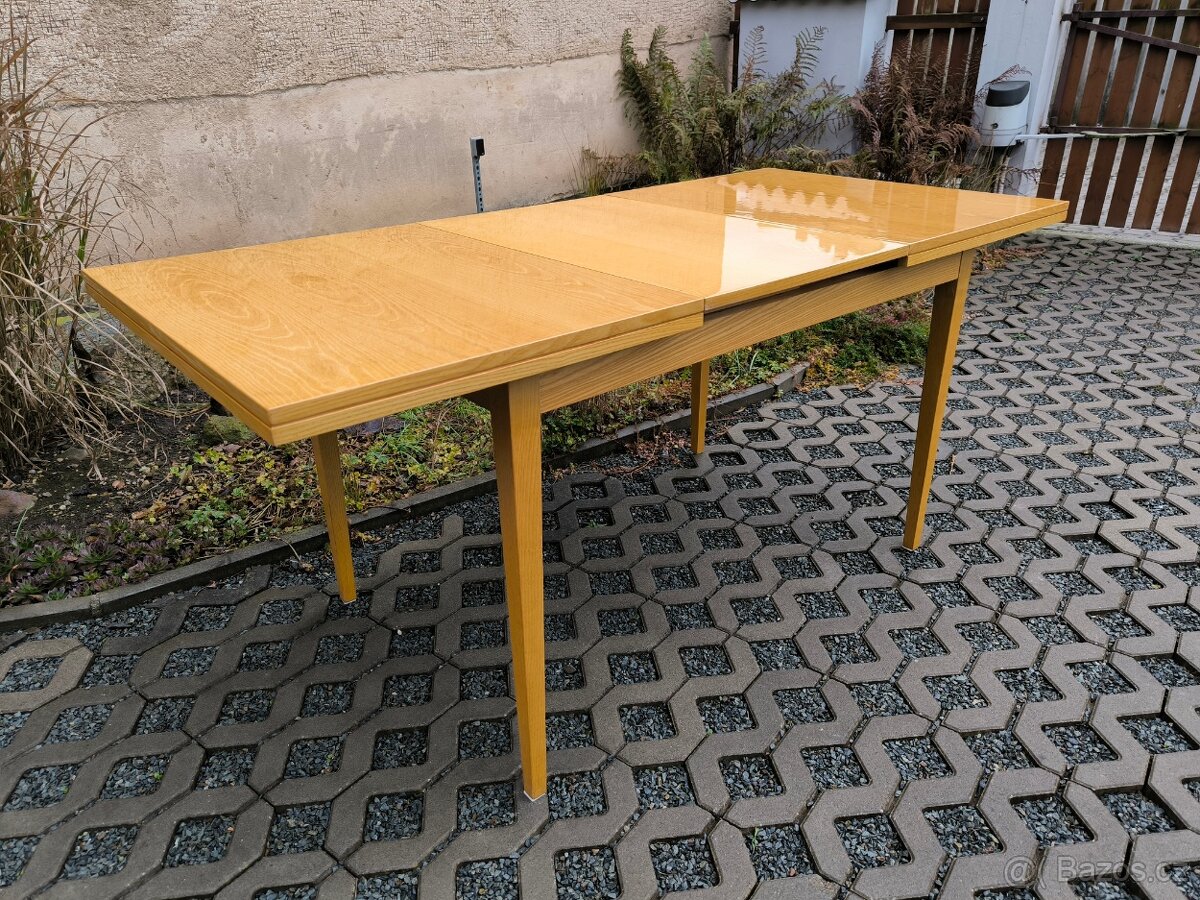 Retro jídelní rozkládací stůl Jitona - 70. léta - 12