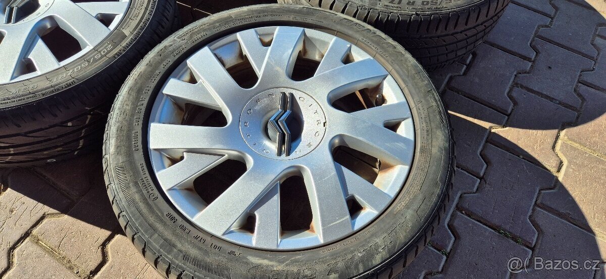 Alu kola Citroen C4 Grand 4x108 6,5x17 ET26 205/50r17 letní - 12