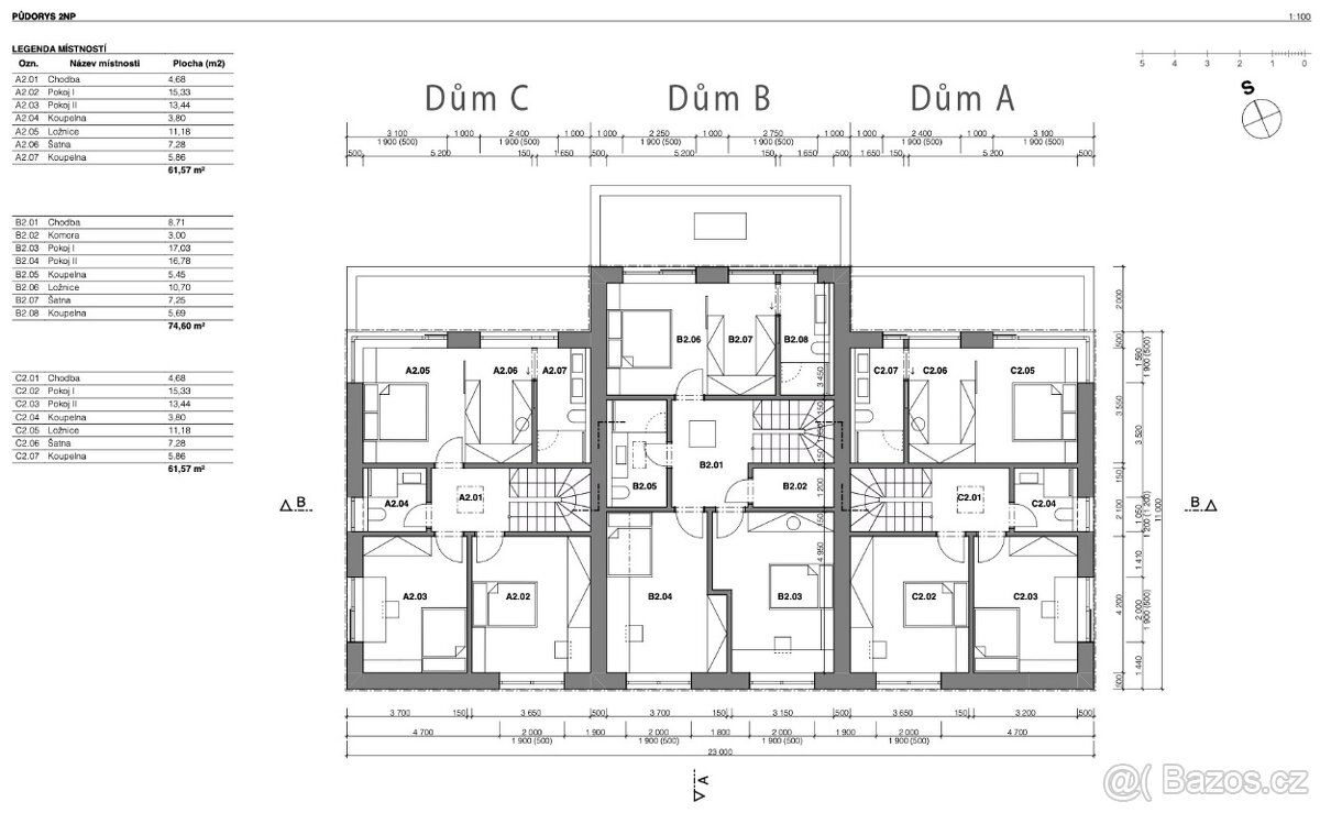Rodinný dům (A) 5+kk, 160 m², terasa 19 m², zahrada 236 m², - 12