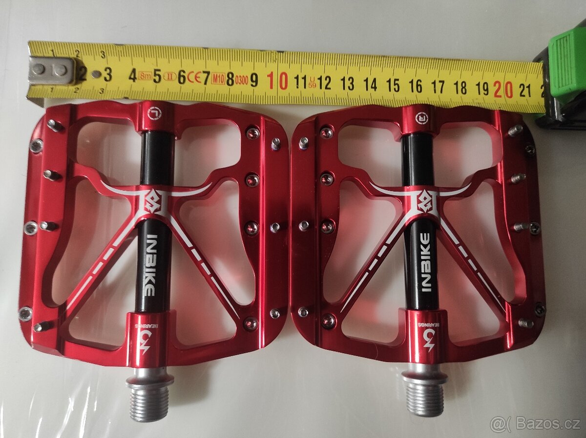 Duralové široké pedály ALU 7075 - 12