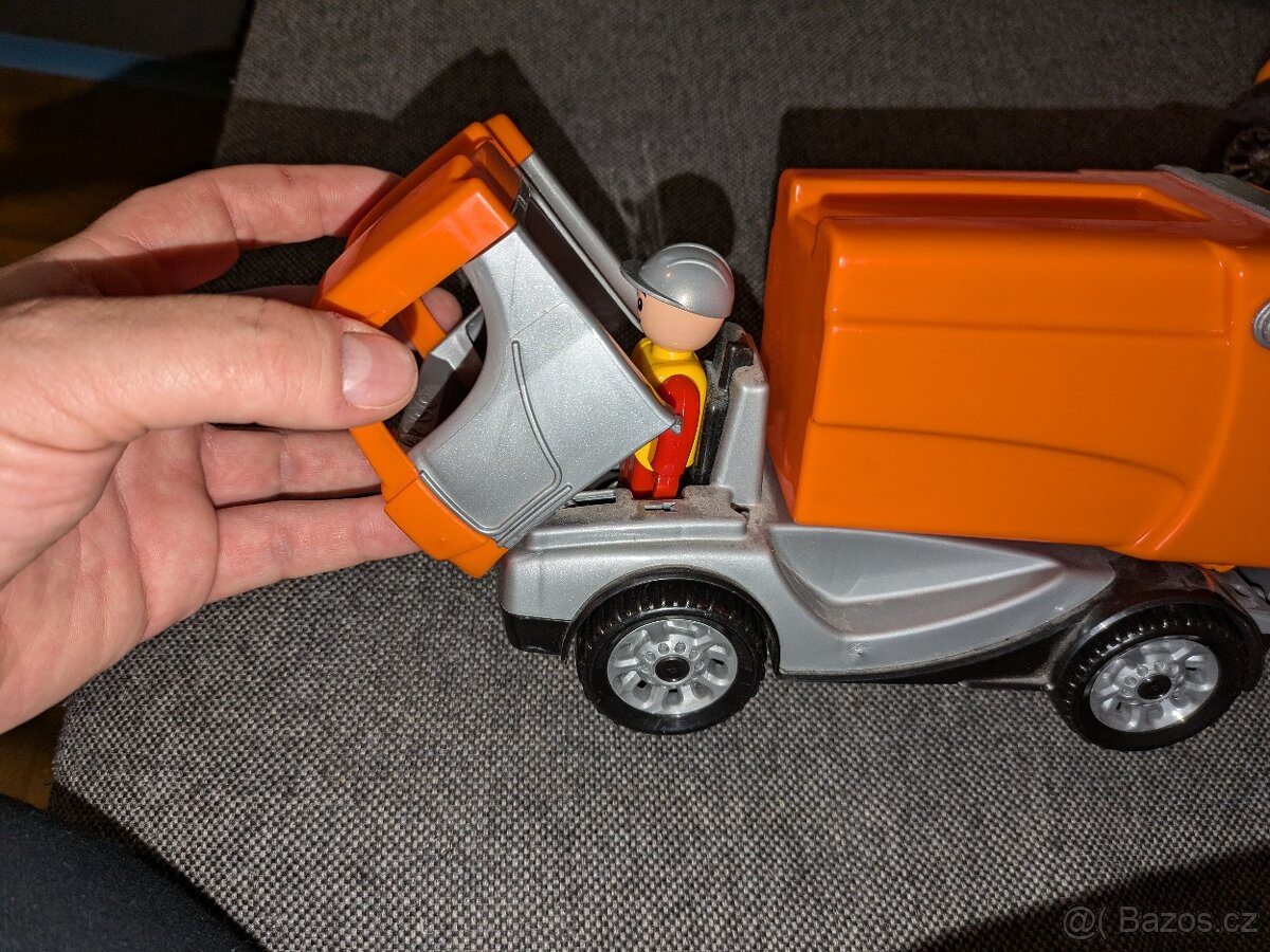 Lena Auto Truckies popeláři 25 cm s panáčkem - 12