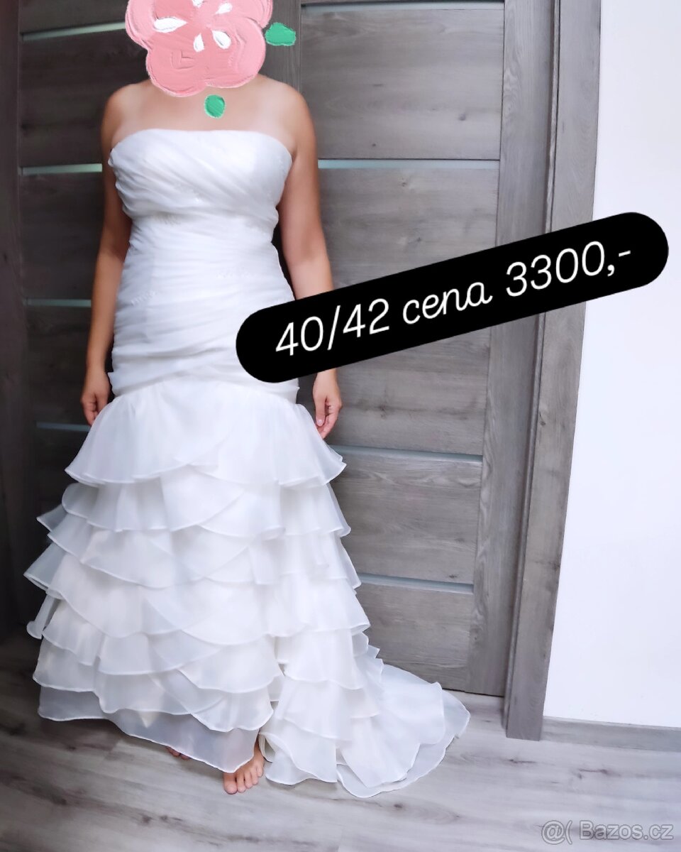 Svatební šaty 20 kusů různé velikosti - 12