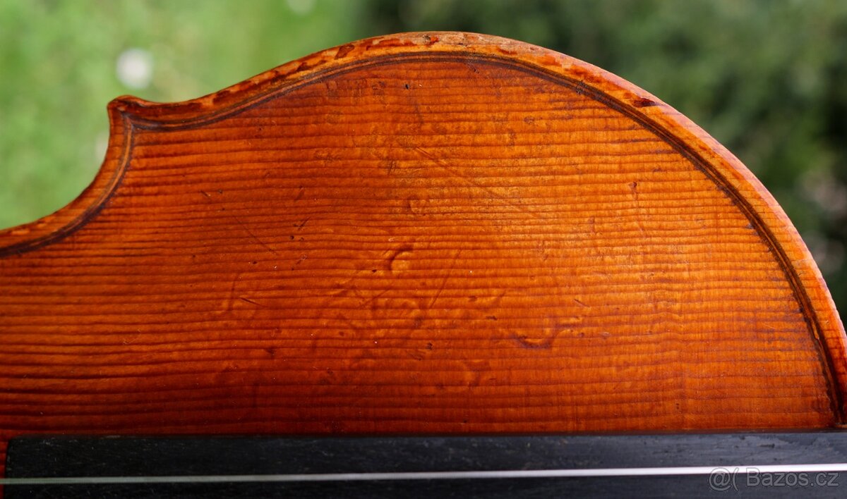 Staré německé housle s silnym zvukem dle David Techler - 12