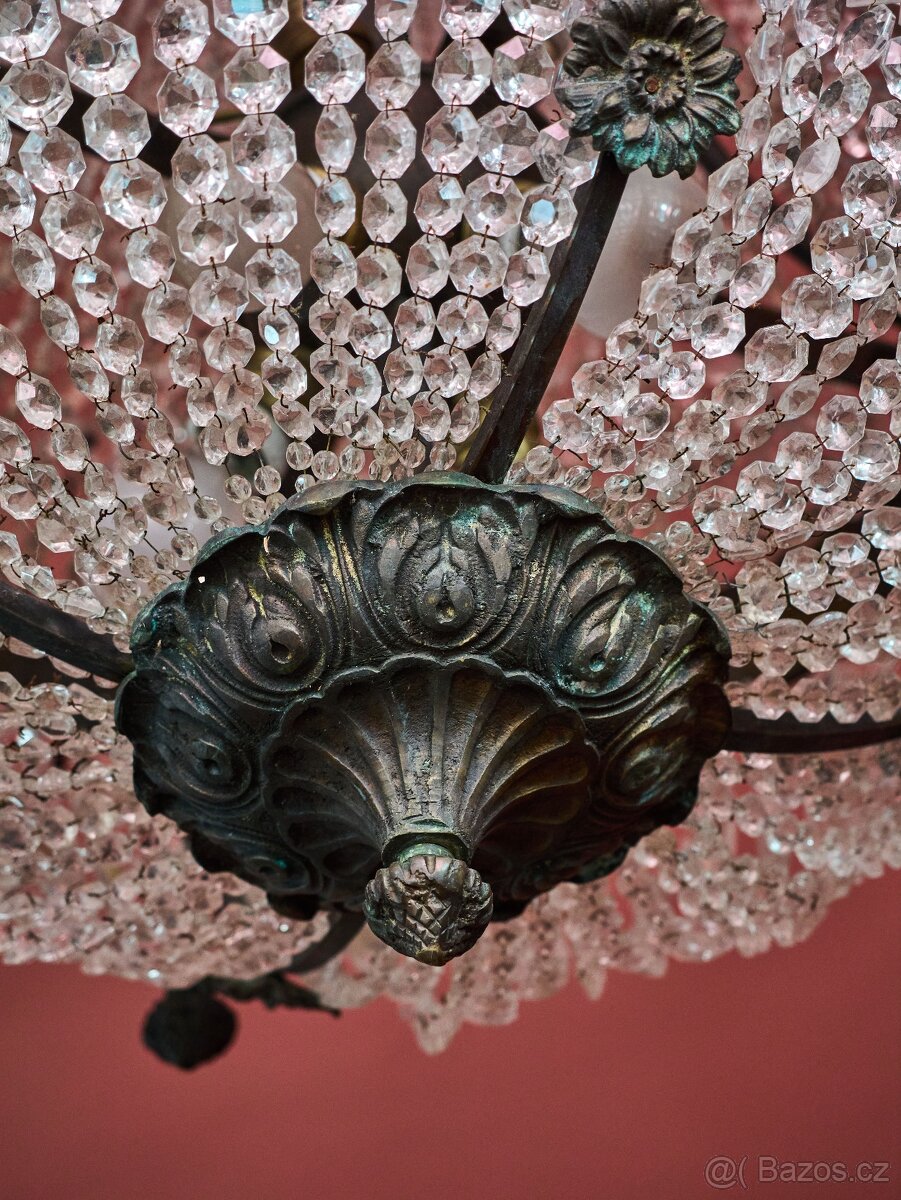 Velký starožitný lustr Ludvík XVI - Hruška - 12