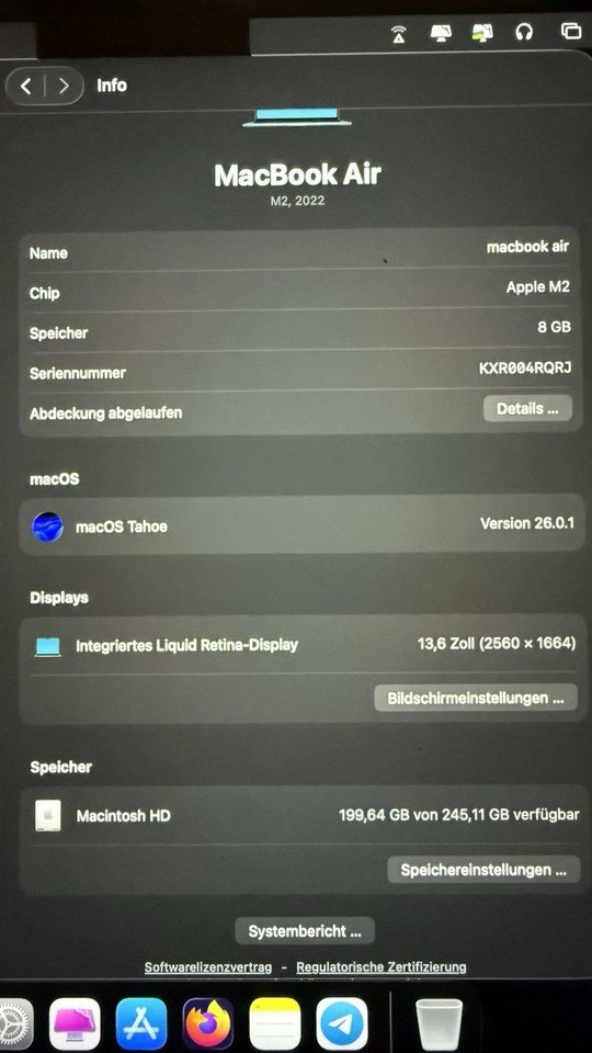 Apple MacBook Air 13,6" 256GB SSD M2 8GB Midnight - 12