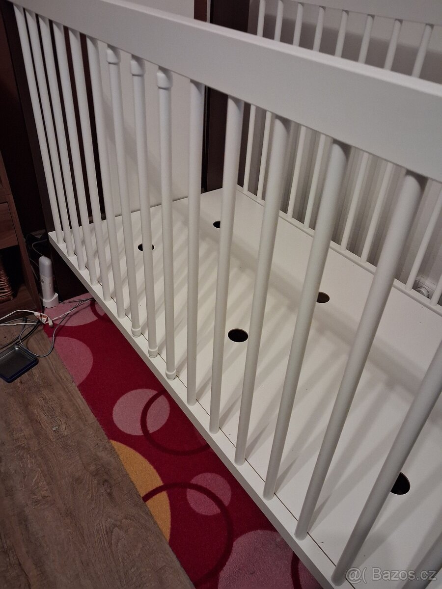 Dětská postýlka s matrací a mantinely - 12