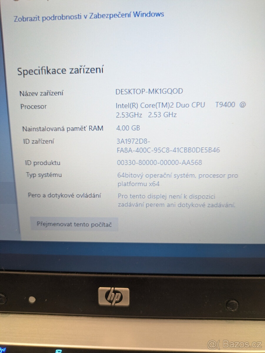 Notebook HP Elitebook 6930p - 12