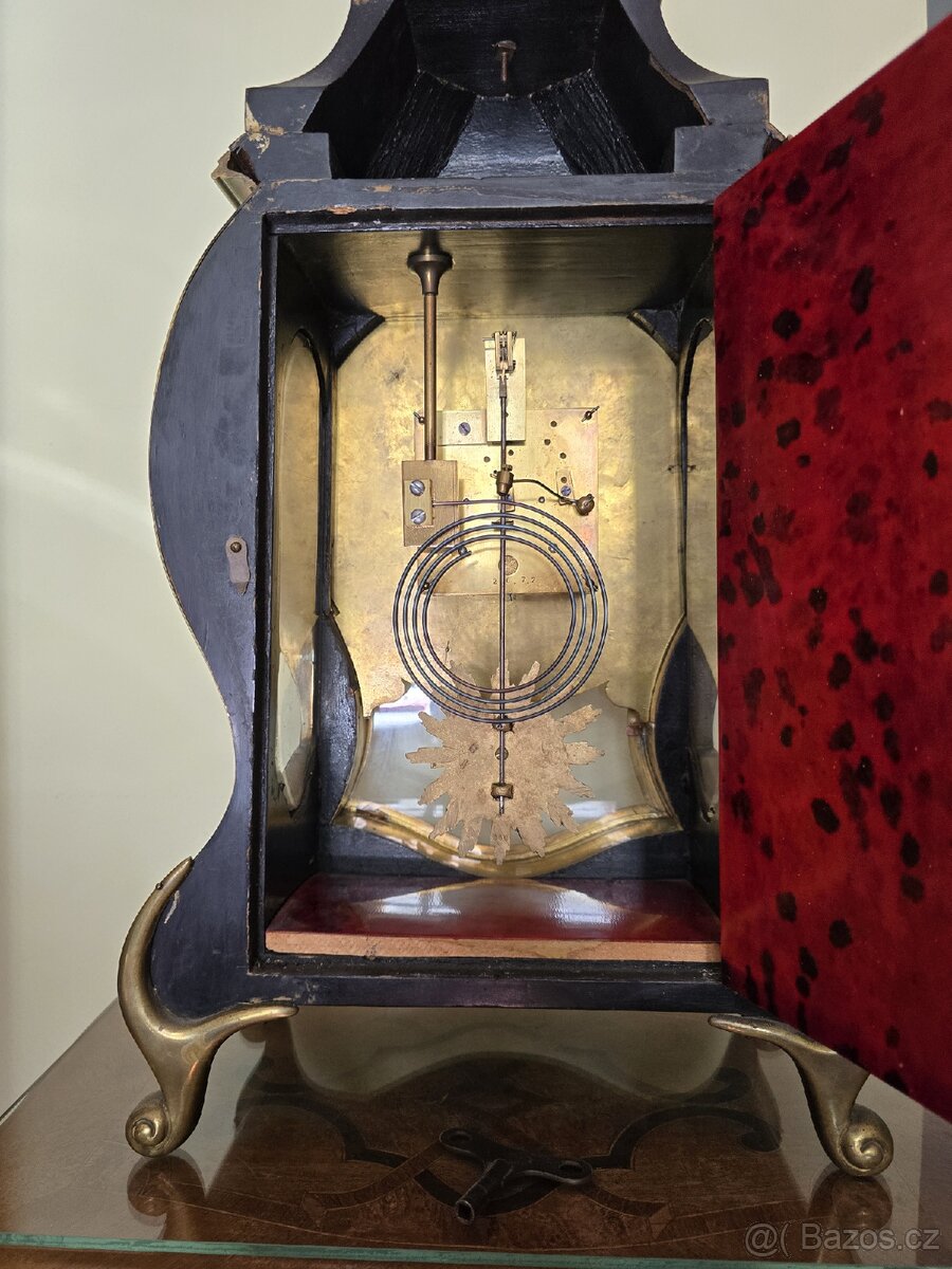 STAROŽITNÉ STOLNÍ HODINY,FRANCIE, 1890 TOP - 12