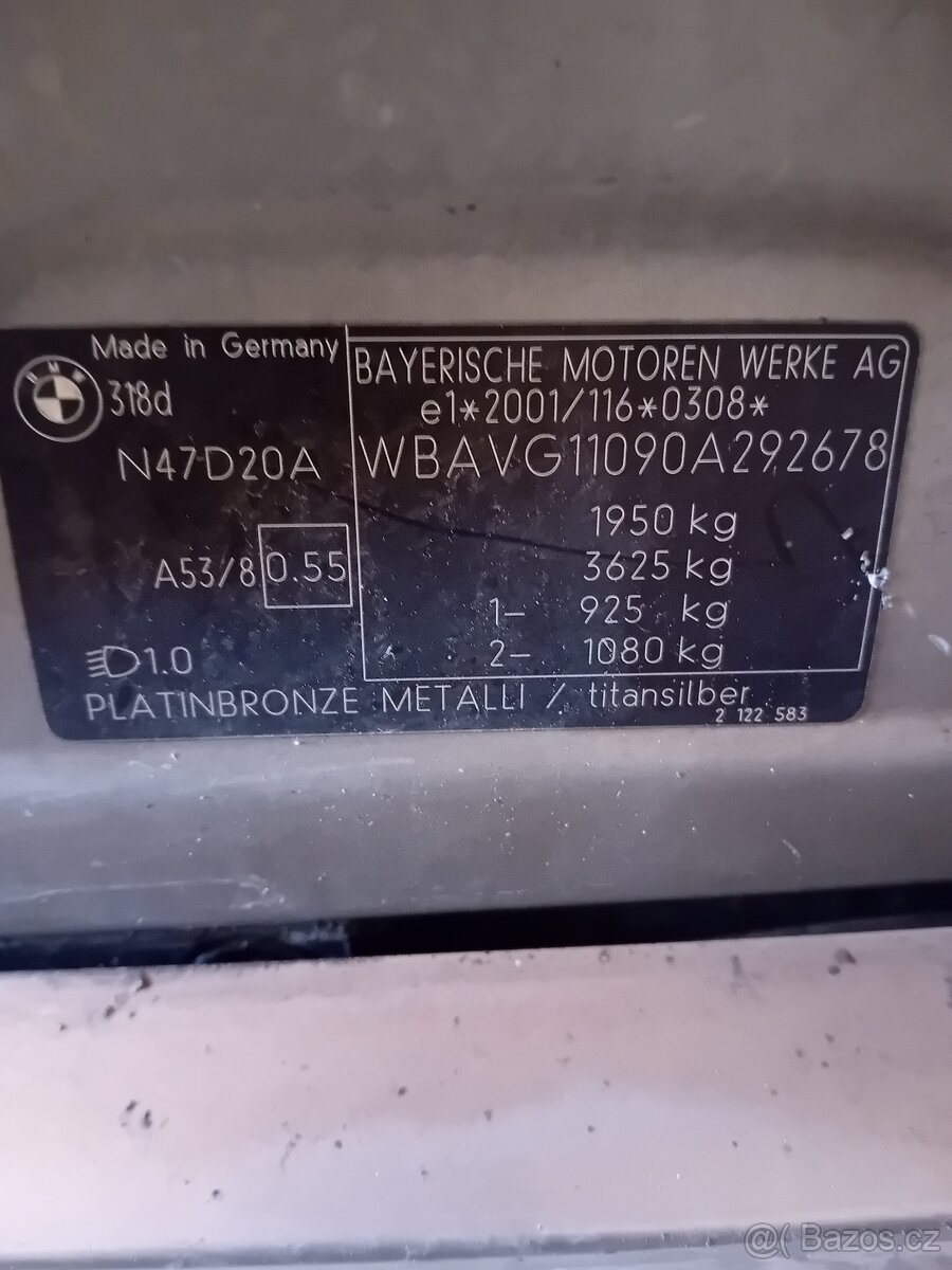 Diferak/Diferenciál BMW e90 318d 105kw N47D20A - 12