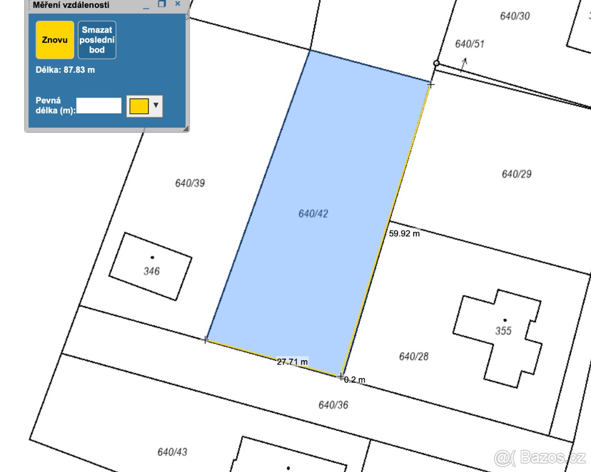 stavební pozemek 1582 m² v Kostelci u Heřmanova Městce - 12