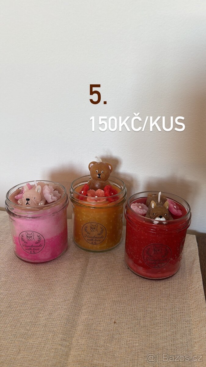 Ručně dělané svíčky – různé motivy - 12
