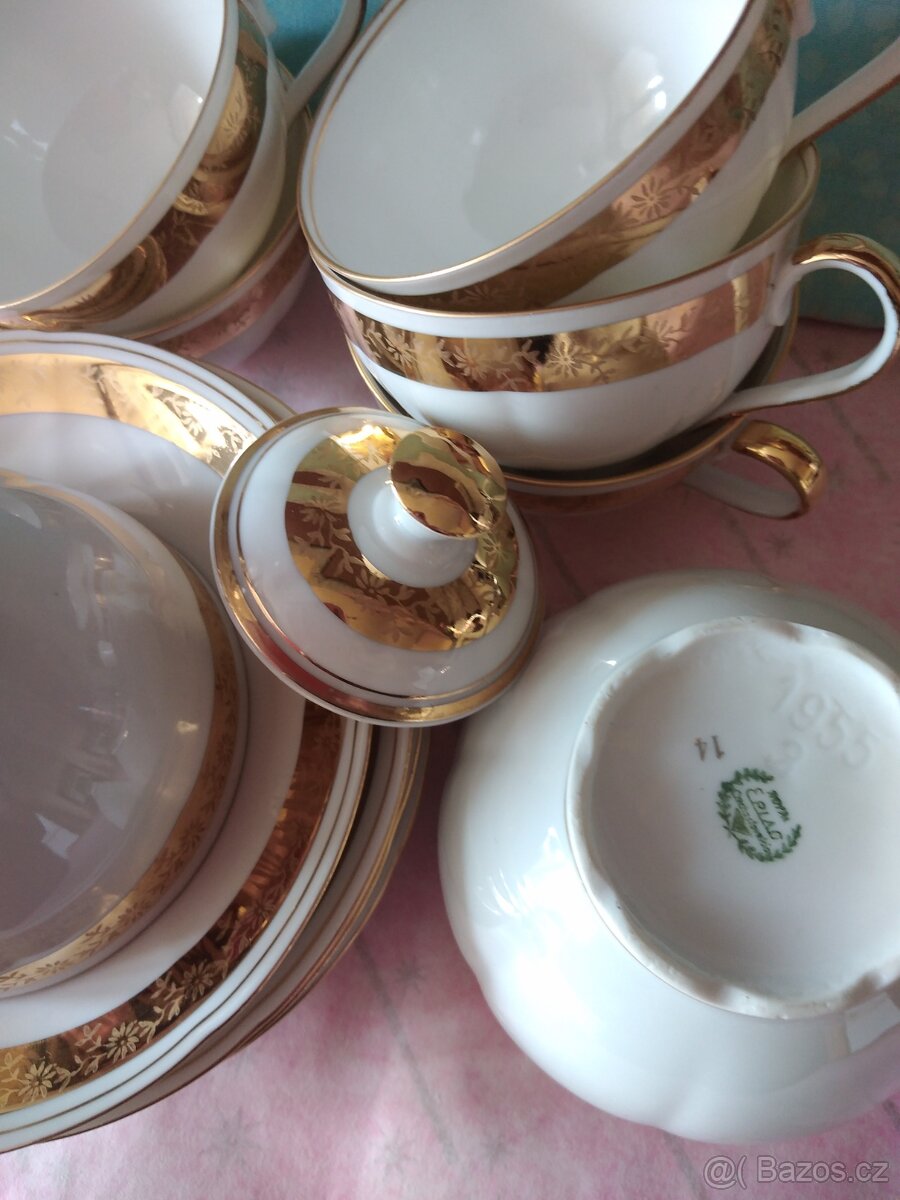 Luxusní sada porcelánu zn. Royal Epiag cechoslovakia - 12