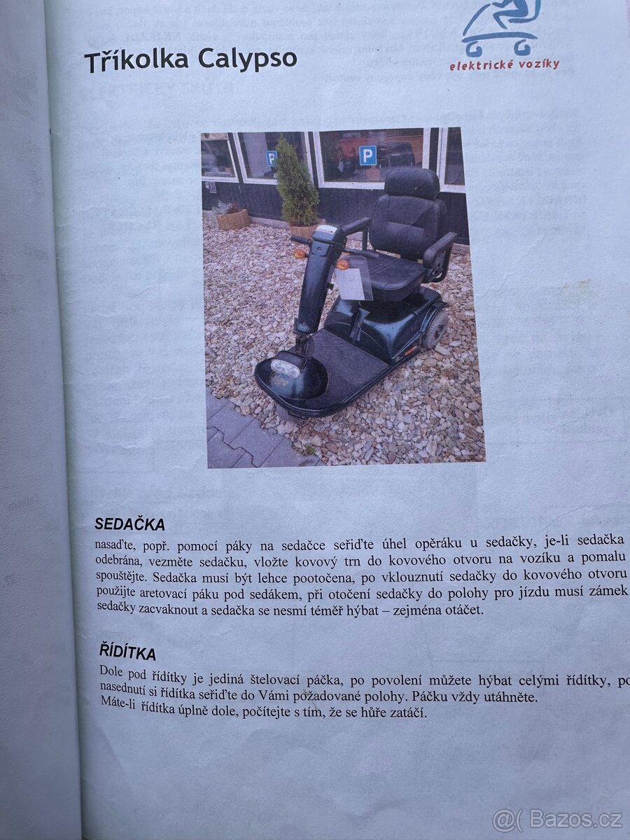 Prodám elektrický vozík Calypso - 12