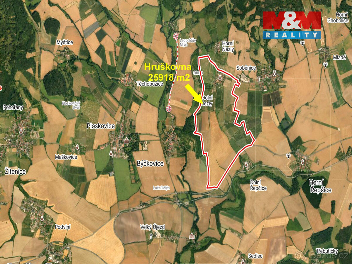 Prodej ovocného sadu, 25918 m², Dolní Nezly u Litoměřic - 12