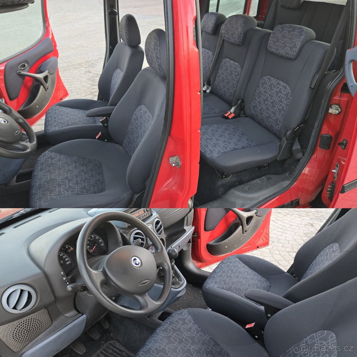 FIAT DOBLÓ 1,9 JTD 7 MÍST , KLIMA, EL.OKNA, MAXI - LONG TOP - 12