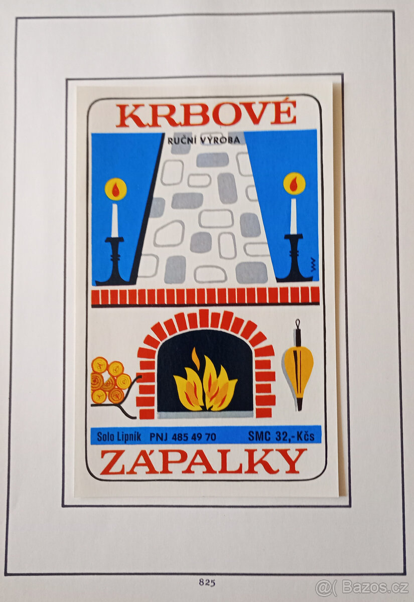 Album zápalkových nálepek 1980–1988 – 143 ks, pěkný stav - 12