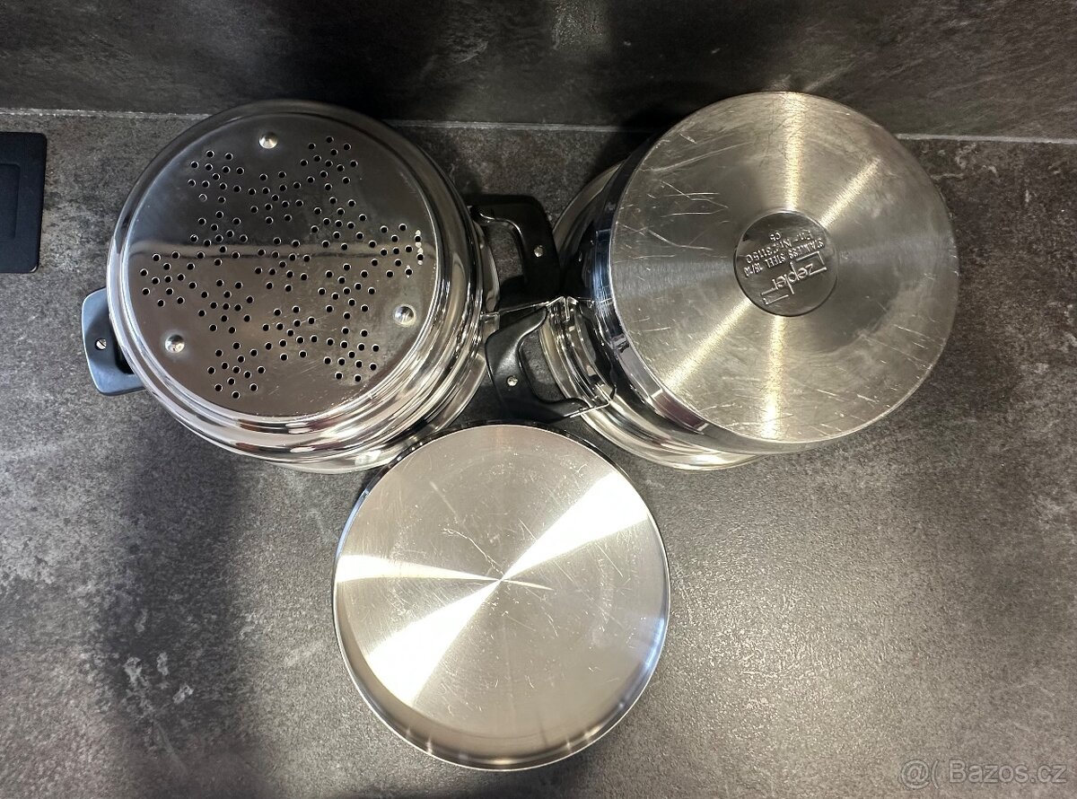 Stohovací parní systém Zepter - hrnec a parní nadoba 5,5L - 12