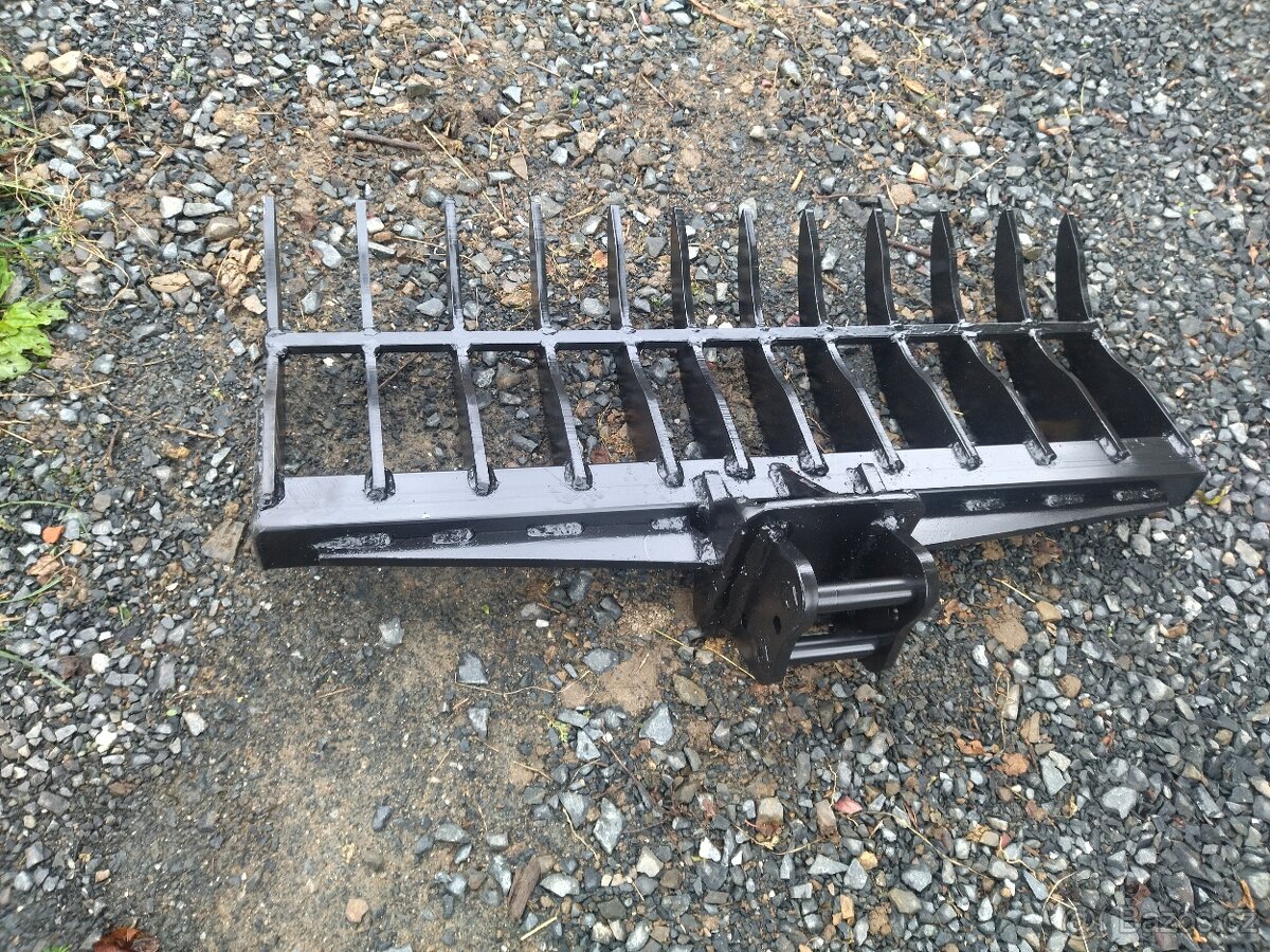 Příslušenství k minibagrum,lžíce prosevacky, hrabě - 12