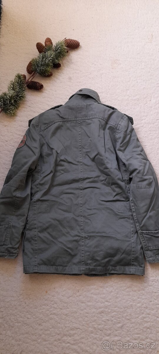 Jack and Jones khaki celoroční bunda - 12