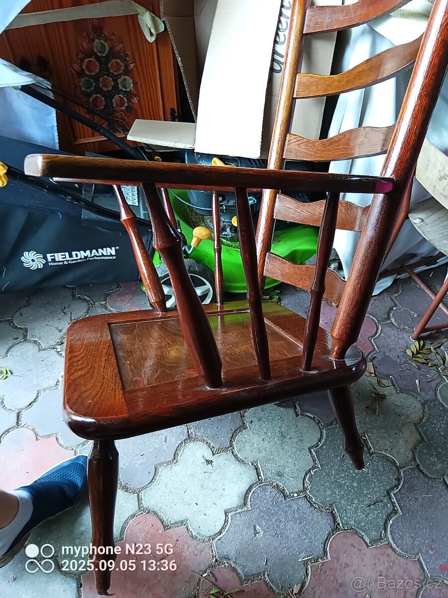 Starožitny nábytek stoly, sofa sedačka+kreslo - 12