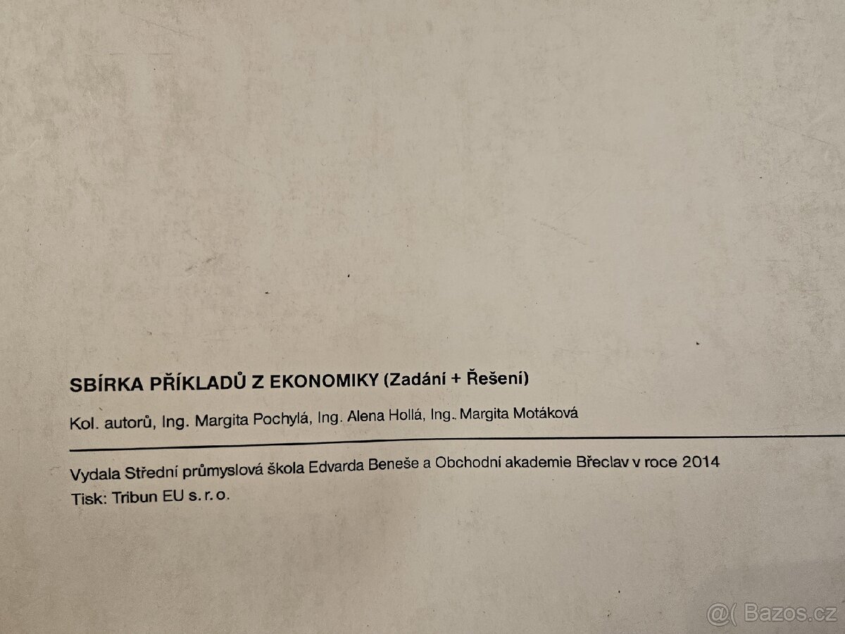 Sbírka příkladů z ekonomiky (Zadání a řešení) - 12