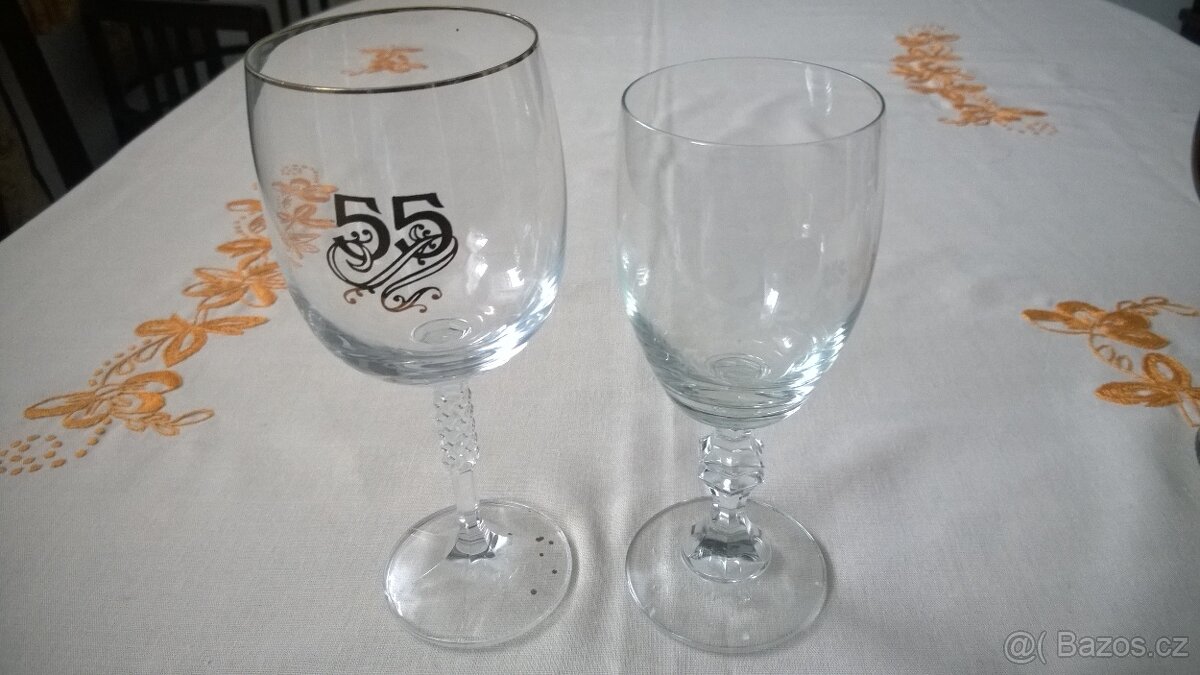 Karafa, skleničky, váza, Sklárny Novosad, petrolejka - 12