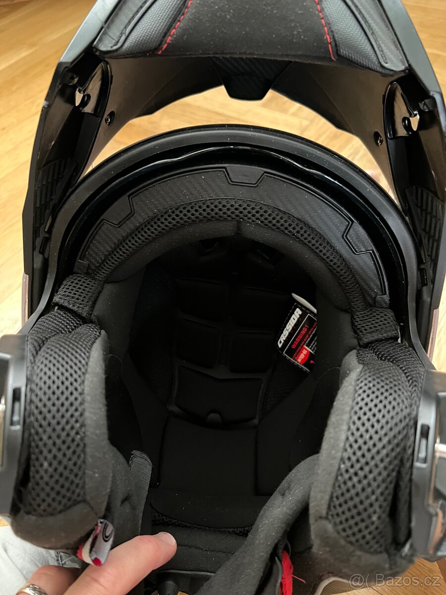 Motocyklová Moto Helma výklopná Cassida velikost 59-60 cm L - 12