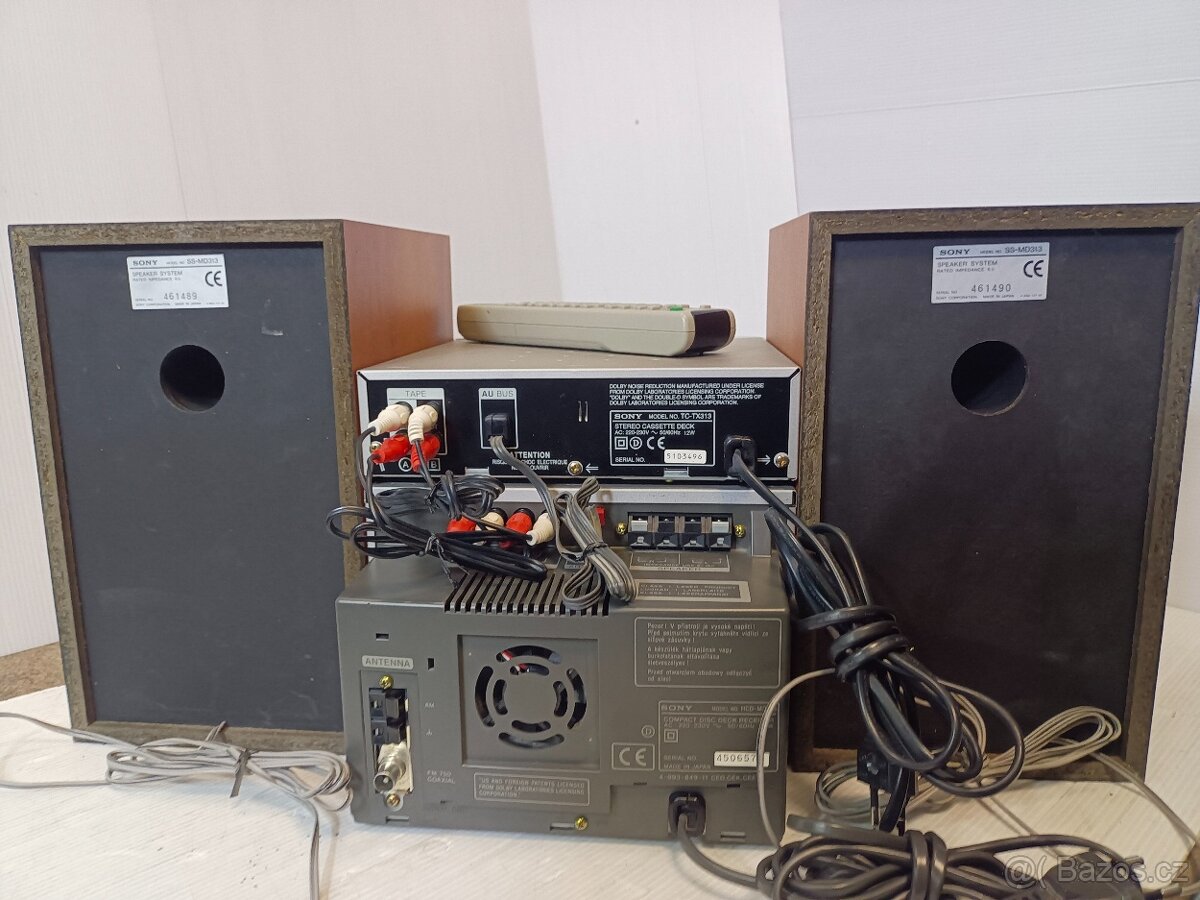 SONY věž TX-313 + MD313 dva díly, Minidisc,CDrádio,tape deck - 12