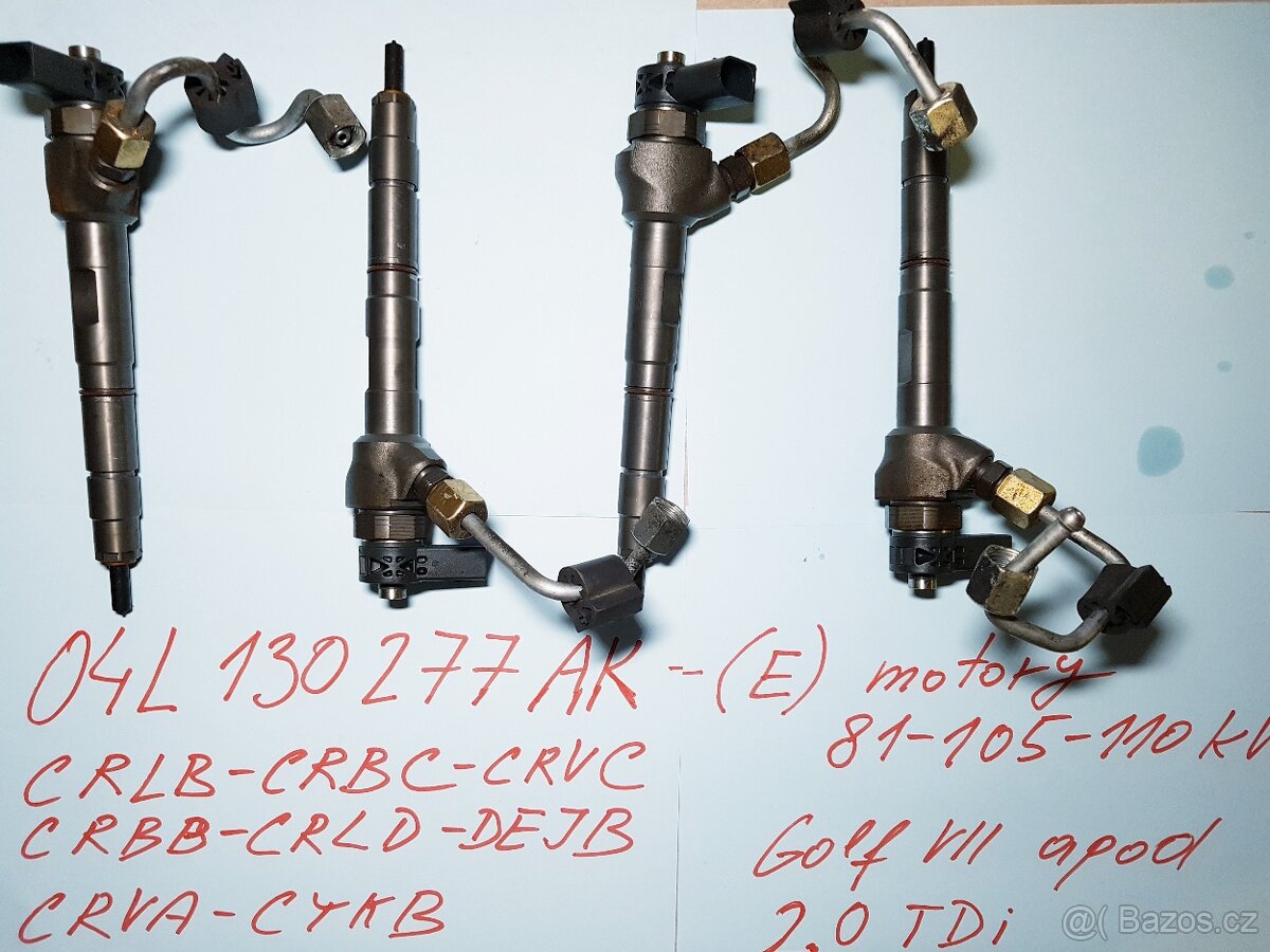 vw škoda vstřiky PD 038130073 PPD 03G130073 07Z130073 - - 12