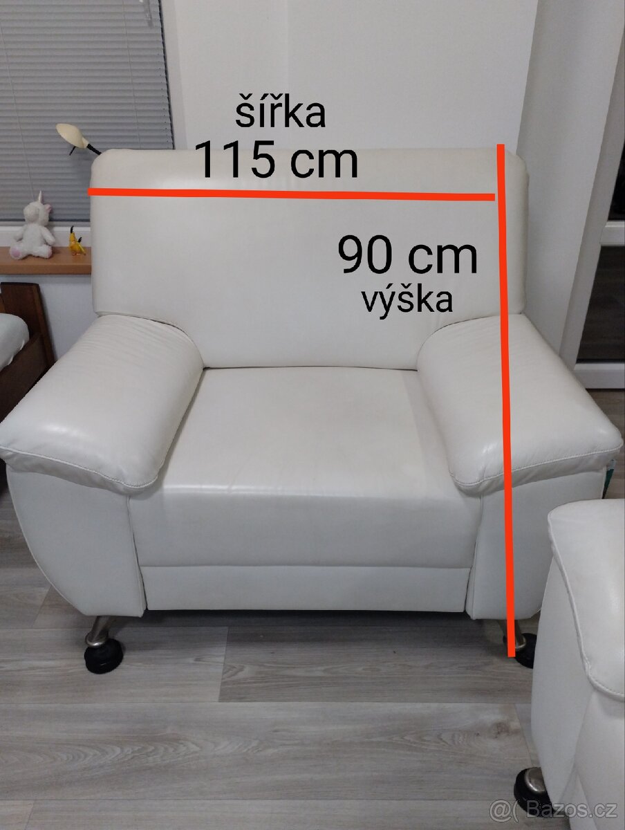 Retro kožená sedací souprava - 12