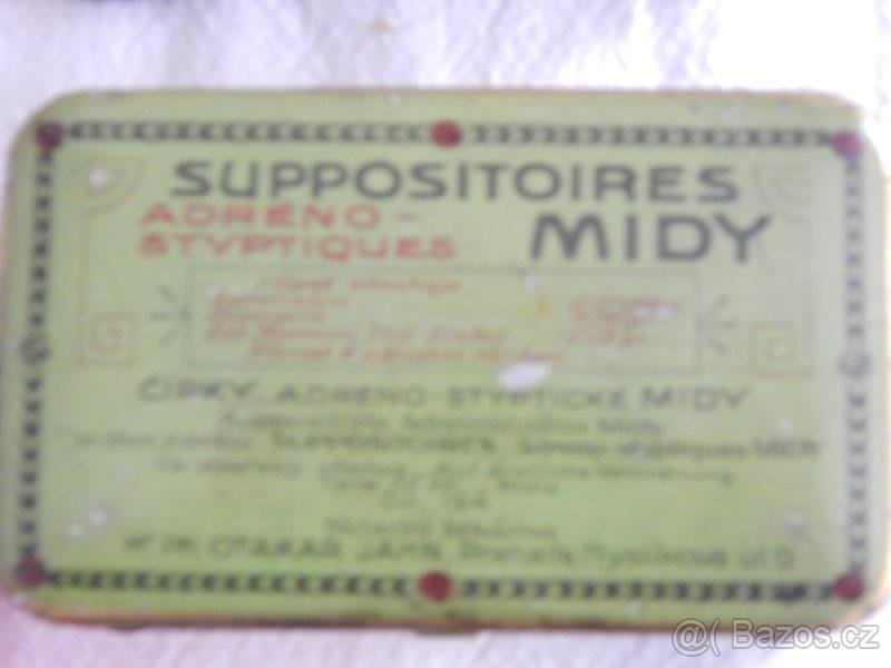 Různé starožitné plechové krabičky. - 12