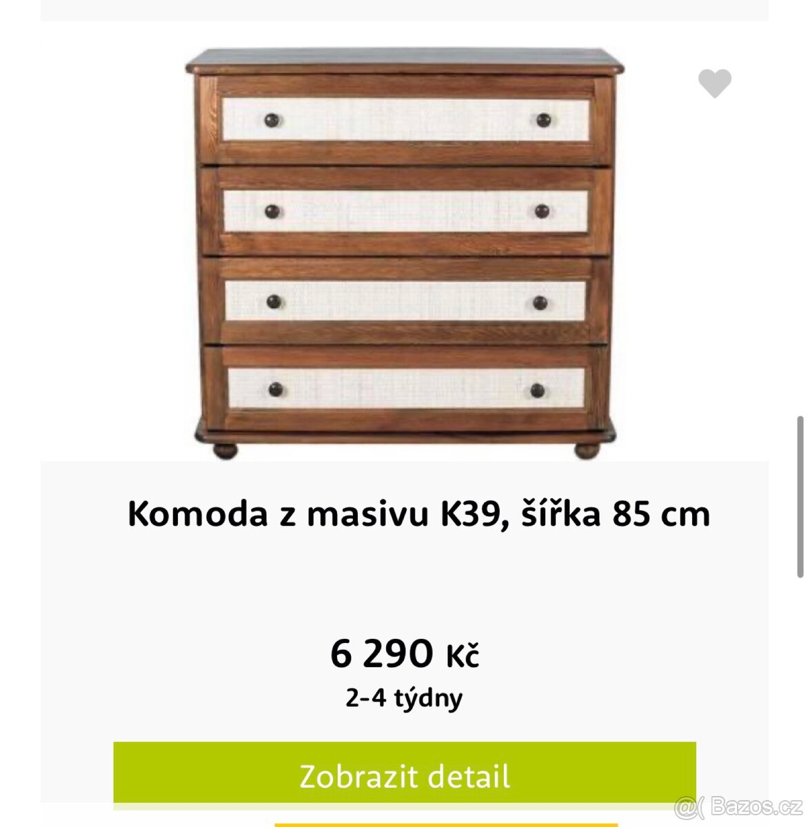 Dřevěná ložnice komplet masiv - 12