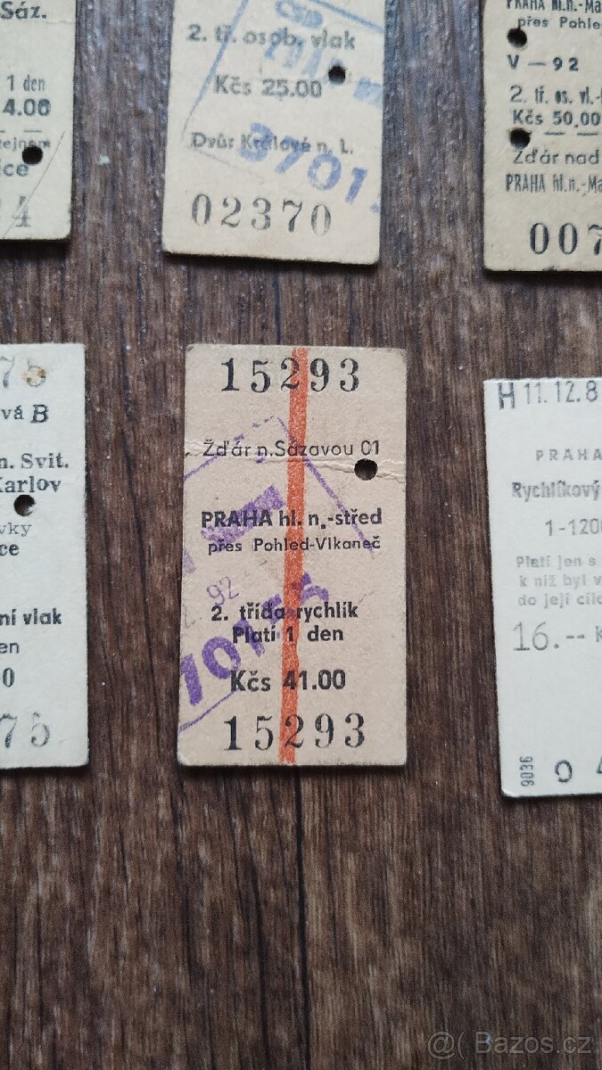 Kleště a jízdenky ČSD - 12