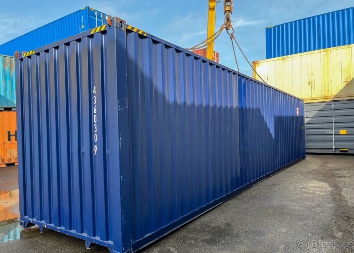 Lodní kontejner modrý 40HC DODÁNÍ ZDARMA - 12